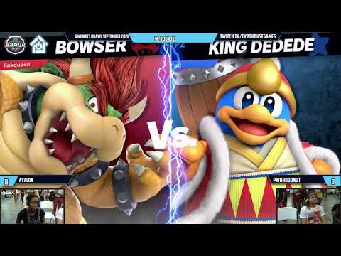 Gwinnett Brawl September 2019 - Avalon(Bowser/Link) VS PWDRDDonut(Dedede) - W. Round 1