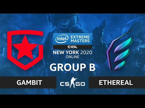 CS:GO - Gambit vs. Ethereal [Mirage] Map 1 - IEM New York 2020 - Group B - CIS
