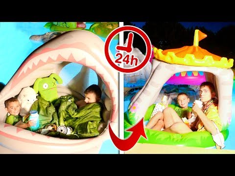 24H DANS LA PISCINE !