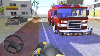FIRE ENGINE SIMULATOR #2 - Fire Truck Car Games - Android Gameplay