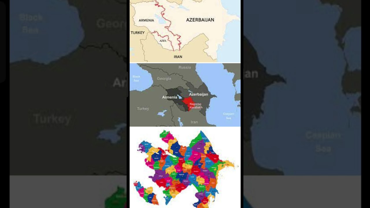 Azerbaijan map and city with famous | world map of countries|# countries map|# famous countries