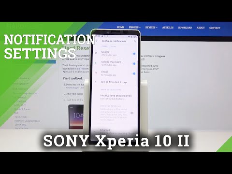 How to Manage Apps Notifications in SONY Xperia 10 II – Change Apps Notifications