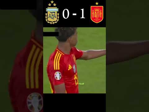 What a match 🥵 | Argentina vs Spain | Finalissima 2025 #trending #shorts #football