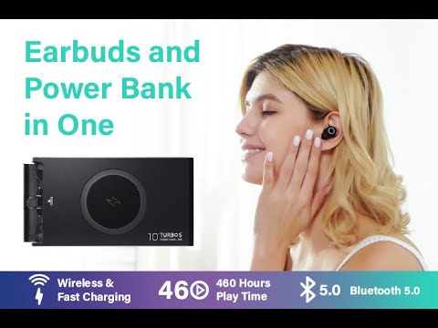Turbo S Budbank - Earbuds and Power bank in One