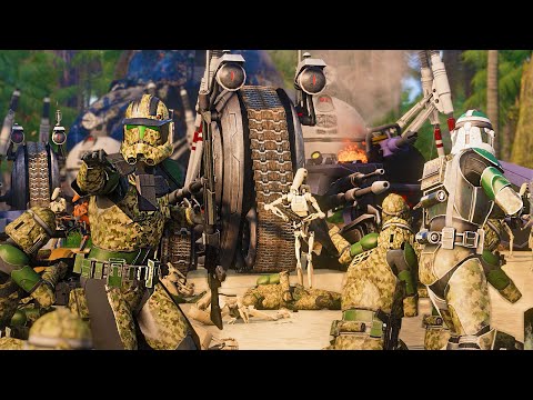 Elite Clone Army LAAT Gunship BEACH INVASION of Kashyyyk... - Arma 3: Star Wars Mod