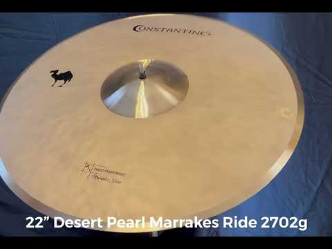 22” Constantine Cymbals Desert Pearl Marrakes Ride 2702g