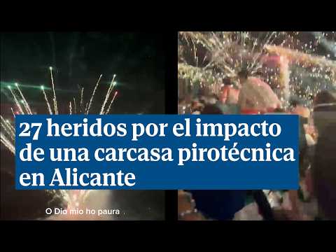 27 ferits per l'impacte d'una carcassa pirotècnica al Castell de l'Olla d'Altea (Alacant)