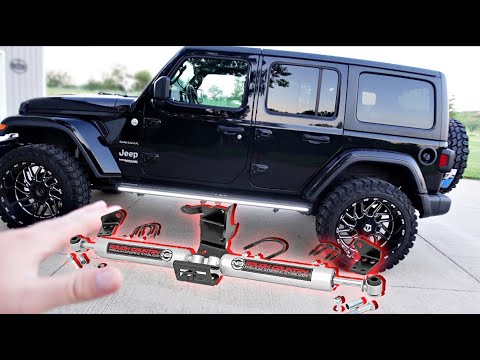 Rough Country Dual Steering Stabilizer Jeep Wrangler JL