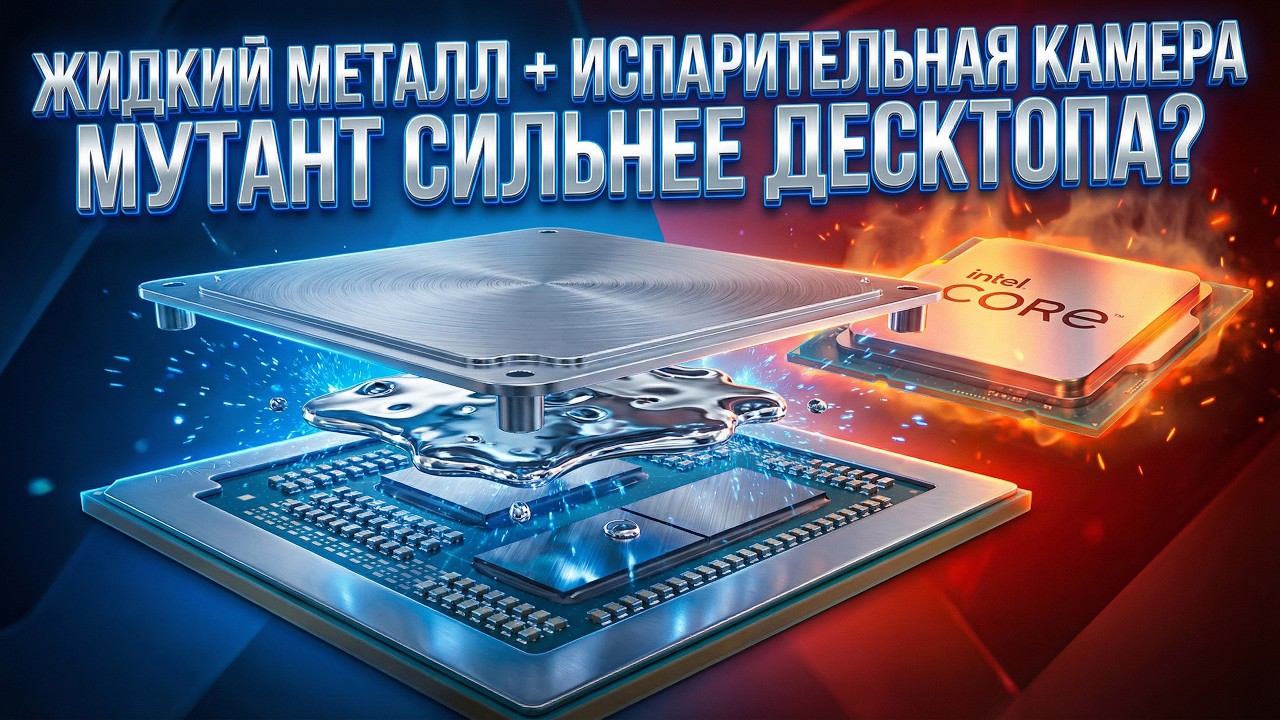 🔥Испарительная камера + жидкий металл = убийца десктопов!🔥 7940HX раскрыл сво?
