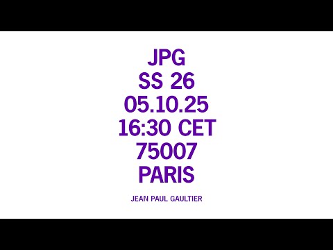 JEAN PAUL GAULTIER READY-TO-WEAR SPRING SUMMER 2026 "JUNIOR"