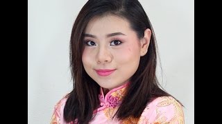 วิธีแต่งหน้าแบบสาวหมวย โทนชมพู ต้อนรับวันตรุษจีน