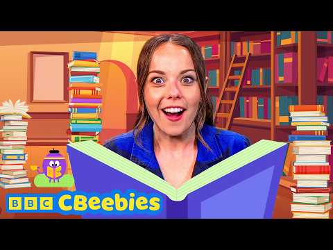玩書本遊戲！📚 | 和 CBeebies Evie 和朋友們一起學習玩遊戲 🌈 (Play Games About Books!  | Learn and play games with CBeebies Evie and Friends 🌈)
