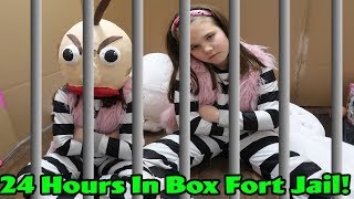 24 Hours In Box Fort Jail! I Ate All The Easter Candy!