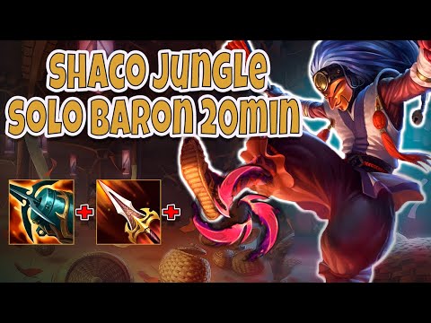 Shaco Jungle Solo Baron in 20 minute [League of Legends] Full Gameplay - Fert Shaco