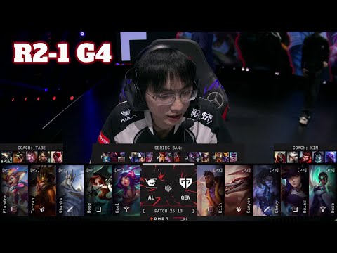 AL vs GEN - Game 4 | Round 2 LoL MSI 2025 Main Stage | Anyone's Legend vs Gen.G G4 full