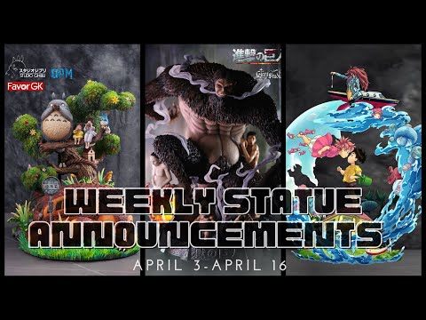 Weekly Statue Announcements | Studio Ghibli + Giant Studio continues AOT line!! | April 3-April 16