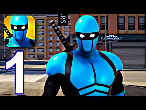 Blue Ninja, Superhero Game - Gameplay Walkthrough Part 1 - Tutorial (iOS,Android)