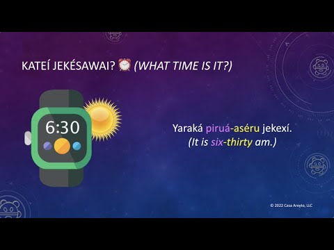 Let's Talk Taíno 61 - Telling Time (Part 2) ⌚️⏰