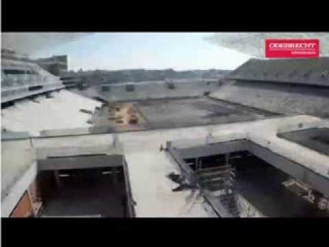 Vdeo mostra evoluo nas obras na Arena Corinthians