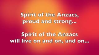 Spirit of the Anzacs [lyrics]