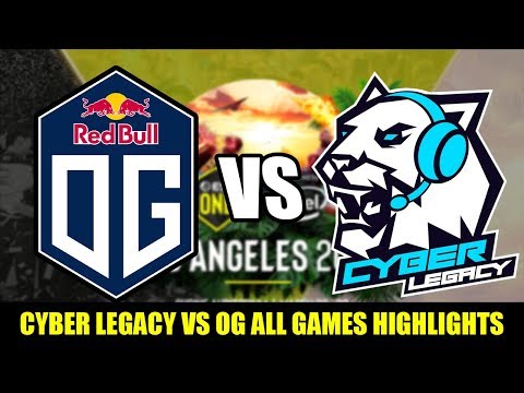 CYBER LEGACY vs OG (ALL GAMES HIGHLIGHTS) - ESL ONE LOS ANGELES 2020 Online (EU-CIS) DOTA 2