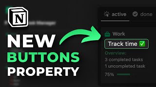 How To Create A Time Tracker Using The NEW Notion Buttons Property