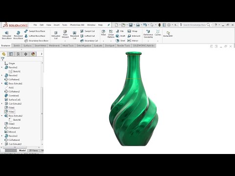Surface Modeling - SolidWorks Tutorial