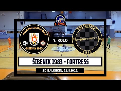 1. ŽMNL: ŠIBENIK 1983 - FORTRESS  3:2, 22.11.2025.