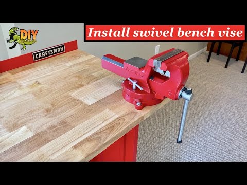 BENCH VISE - Install Swivel Vise - DIY
