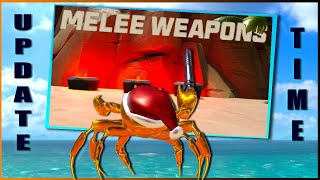 NEW MELEE WEAPONS AND ABILITIES? Update Time! - Crab Champions