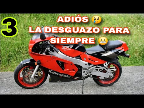 3 😢ADIÓS KAWASAKI ZXR 750 ROJA LA VOY A DESGUAZAR😬  Montar bomba y embrague en verde