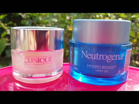 Neutrogena HYDRO BOOST water gel vs clinique moisture surge review | best hydrating cream | winters Video