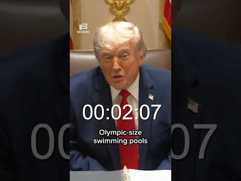 Trump spends nearly 10 MINUTES of Cabinet meeting on "Reflecting Lake"
