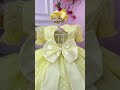 Vestido Bebê Amarelo Com Poá e Pérolas Batizados Festas