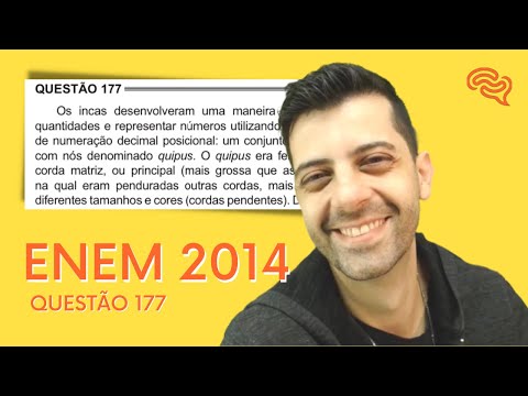 ENEM 2014 - Q177 - Os incas desenvolveram uma maneira de registrar quantidades e representar números