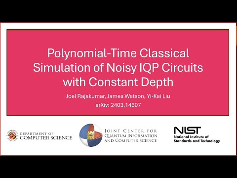 鴻海研究院 | Polynomial Time Classical Simulation of Noisy IQP Circuits with ...