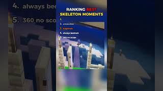 Ranking Best Skeleton Moments | #minecraft #memes #shorts