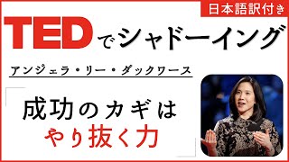 [TED Shadowing English] Angela Lee Duckworth, "The key to success is the ability to persevere."