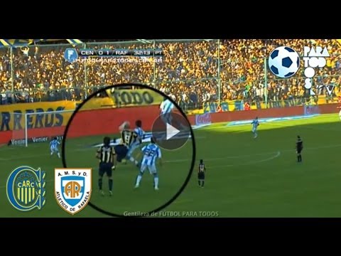 ¿Penal a Luna? Rosario Central 0 - Rafaela 1. Fecha 14. Torneo Inicial 2013. Fútbol Para Todos