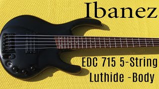 Video thumbnail for Ibanez Ergodyne EDC 715 Bass quick check by Bauer Studio