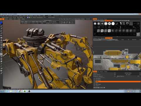 Photo - Assembly Crane Texturing - Part 4 | மாடலிங் காட்சி பெட்டிகள் - Pilgway