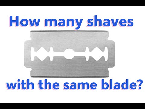 How many times can you use the same DE safety razor blade? We try the Feather blade from Japan.