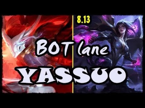 YASSUO Yasuo ADC - Yasuo vs Kai'Sa BOT lane Stream 8.13 Gameplay Season 8