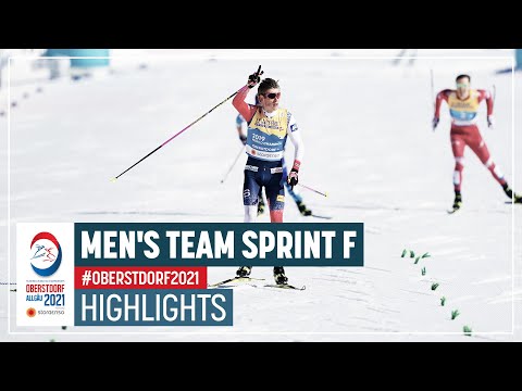 Лыжи Лучшие моменты командного спринта у мужчин на ЧМ-2021 по лыжным гонкам