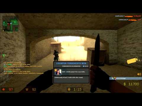 GNARcandy CS:S 3 knife kills on De_Dust!