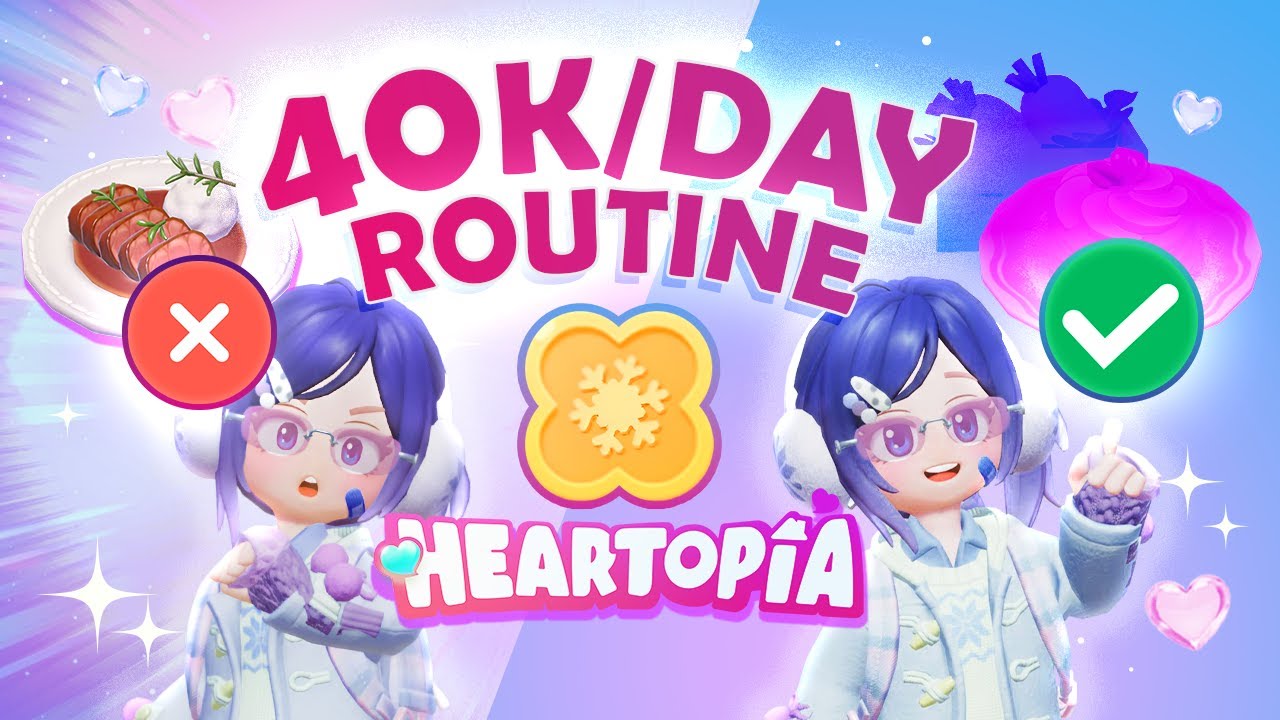 GET 40K TOKENS a Day With This ROUTINE! | Heartopia Winter Frost ⛄