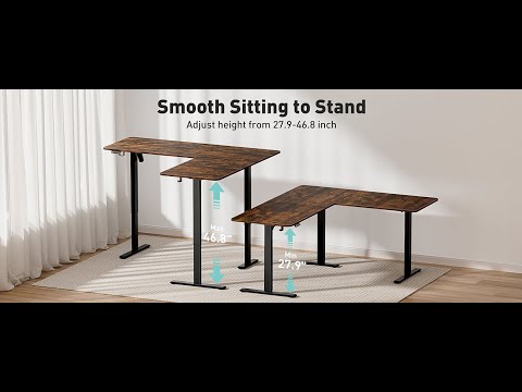 "Effortless Assembly: L-Shaped Electric Standing Desk Installation Guide"
