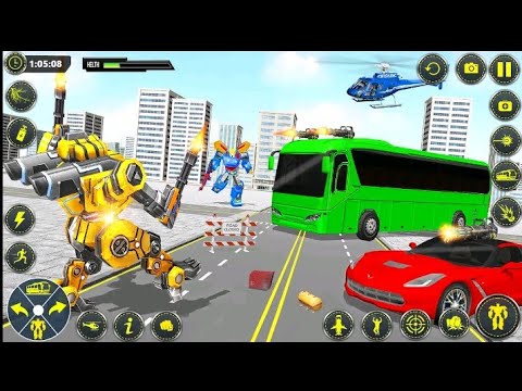 New 2023 | Cartoon Robot Car Bus Robot Game 3d