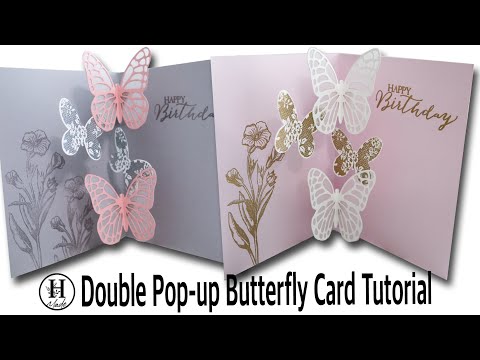 Double Pop-up Butterfly Card Tutorial | Birthday Card | Butterfly Basics