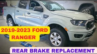 2019-2023 Ford Ranger rear brake replacement tutorials